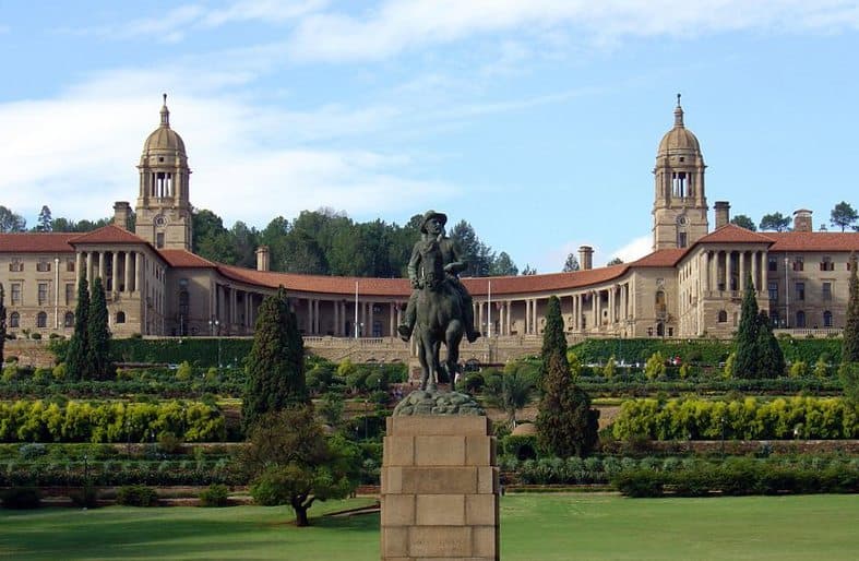 The Union Buildings in Pretoria: seat of the South African government.