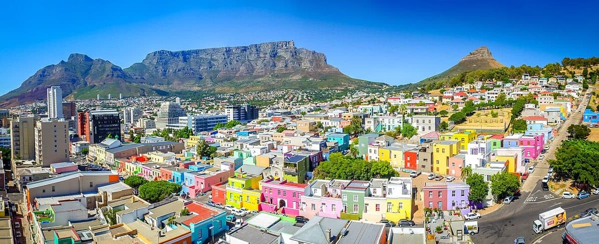 The iconic tourist attraction Bo-Kaap houses.