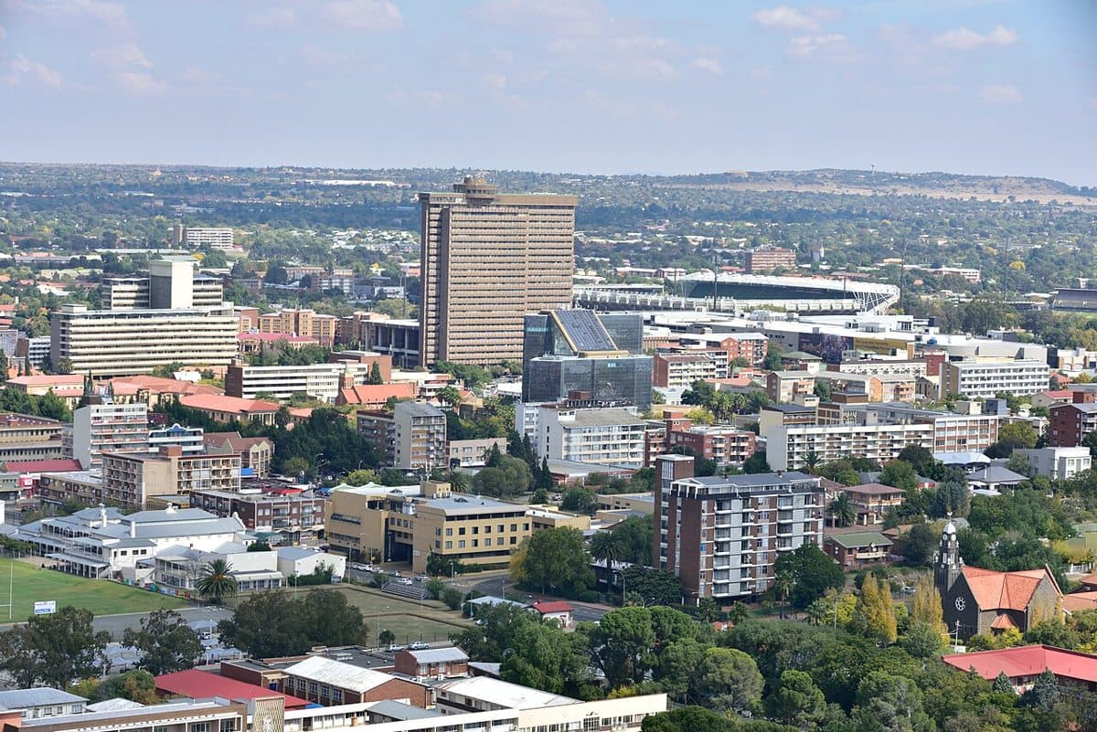 Vue du Free State en Afrique du Sud.