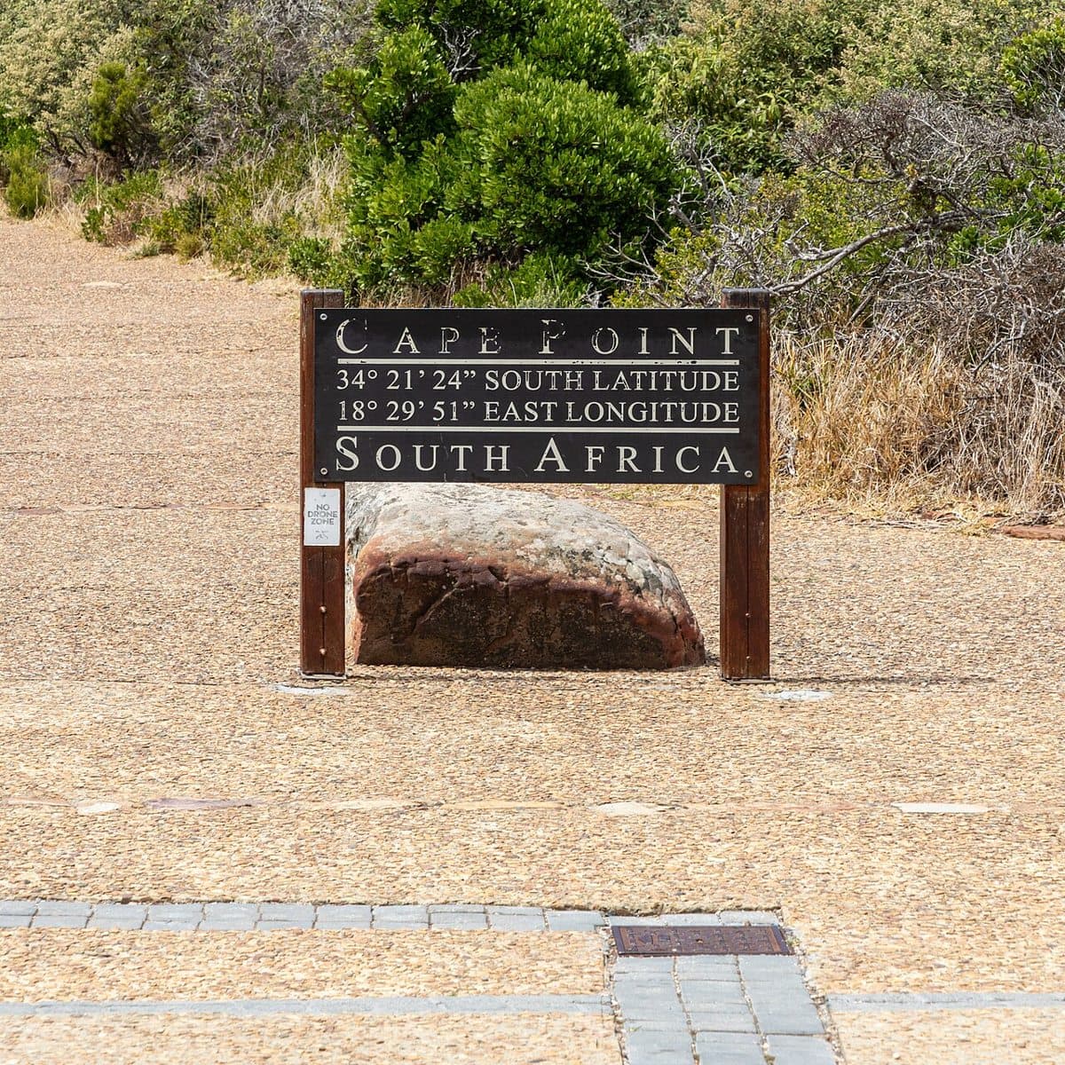 Cape Point sign, Cape Point Nature Reserve, Cape Peninsula National Park, Cape Town, Western Cape, South Africa